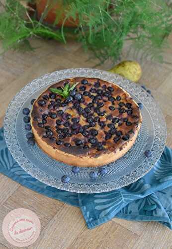 Tarte myrtille & poire ~ frangipane