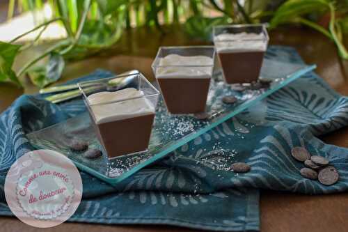 Panna Cotta gourmande ~ Noix de coco & chocolat