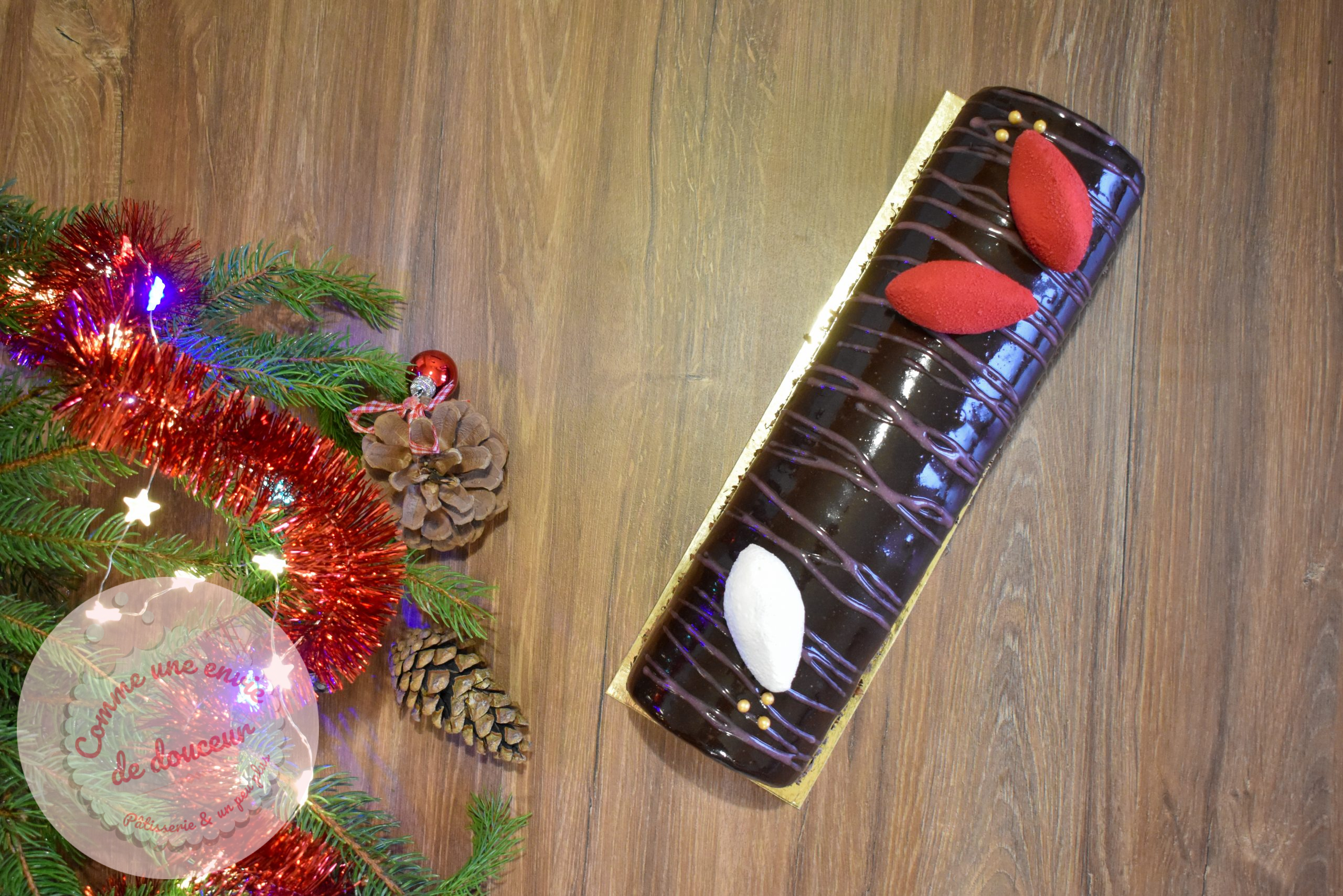 Bûche #1 version 2025 ~ Chocolat framboise & cardamome