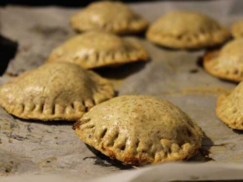 Chaussons aux épinards-poireaux (sans lait, sans oeufs)