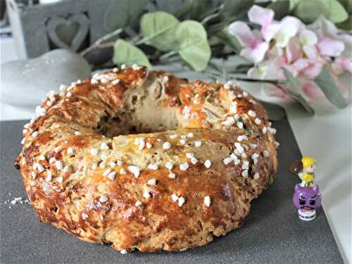 Couronne des rois briochée express aux fruits confits au Thermomix-5sp Weight Watchers