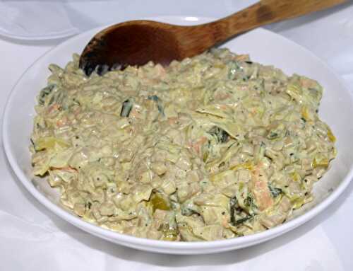 Crozets façon risotto poireaux saumon