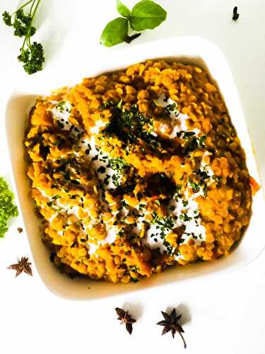 Dhal  aux lentilles corail