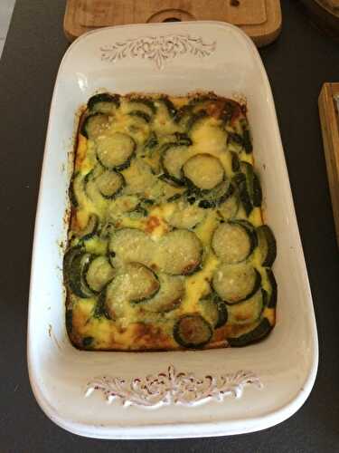 Flan de courgettes au parmesan - 2 sp Weight Watchers