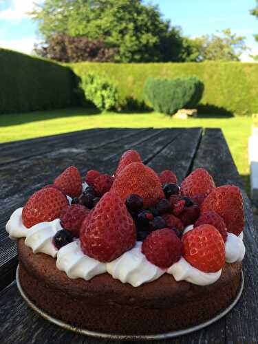 Gâteau aux fruits rouges