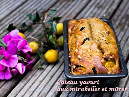 Gateau yaourt aux mirabelles et mûres -4 SP WEIGHTWATCHER