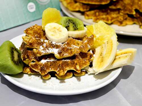 Gaufre à la farine de maïs et son d'avoine