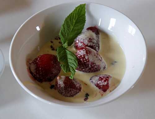 Gratin fraises-myrtilles - Comme une Violette