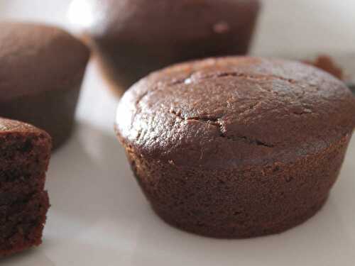 Muffin tout chocolat sans beurre, sans sucre