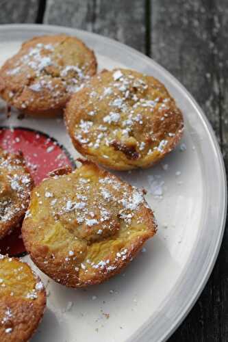 Muffins nectarine et noix de coco