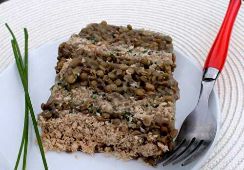 Pain de saumon aux lentilles