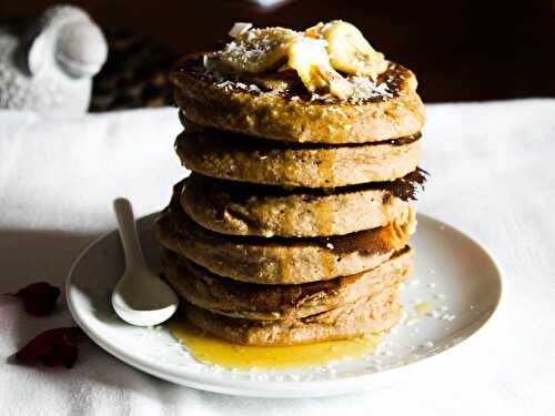 Pancakes légers à la farine de châtaigne - sans gluten- vegan - Weight Watchers