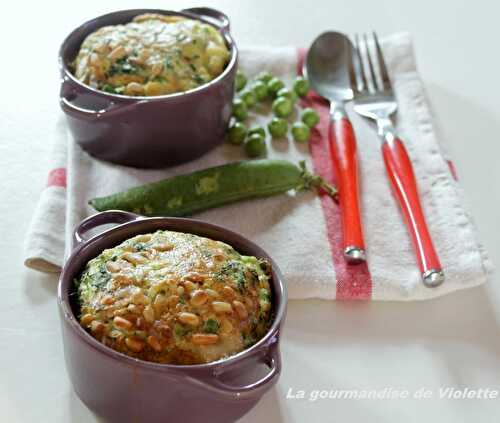 Petit clafoutis aux petits pois