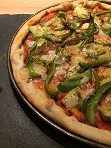 Pizza printanière de légumes