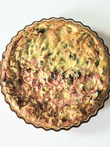 Quiche aux poireaux  sans pâte weight watchers