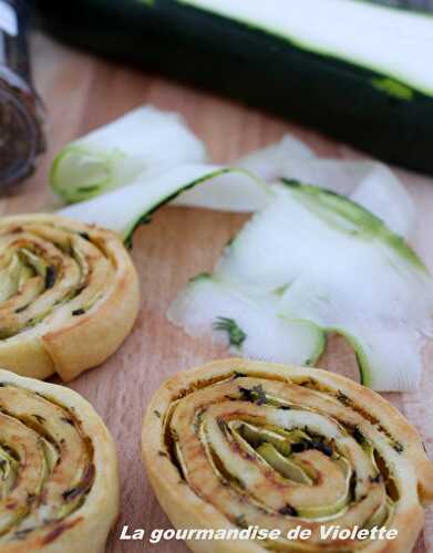 Roulés farcis à la tranche de courgette