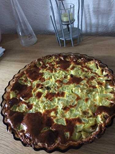 Tarte à la courgette et au boursin