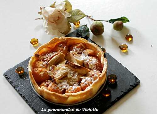 Tarte abricots pommes