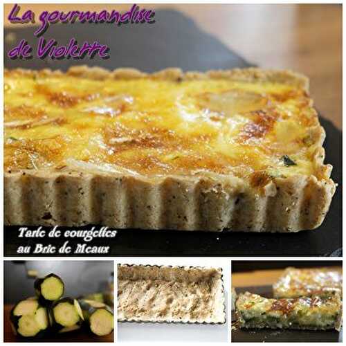 Tarte aux courgettes et brie de Meaux