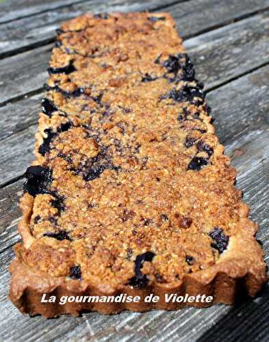 Tarte aux myrtilles façon crumble