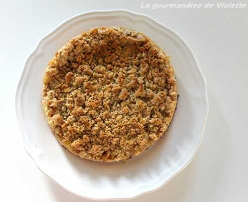 Tarte aux pommes caramel façon crumble