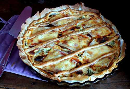 Tarte courgettes-raclette
