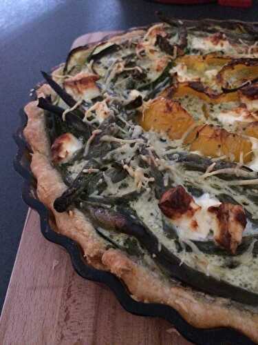 Tarte feuilletée aux légumes de jardin