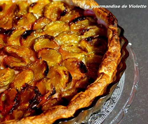 Tarte feuilletée aux prunes