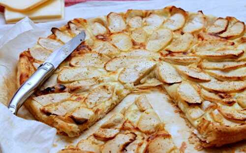 Tarte raclette pommes