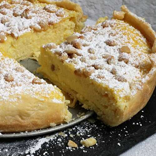 Torta della nonna à la ricotta et au citron