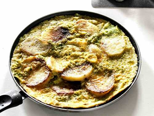 Tortilla courgettes et pommes de terre