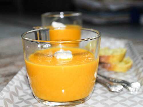 Velouté carotte orange au Thermomix