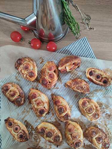 Toasts feuilletés aux saucisses