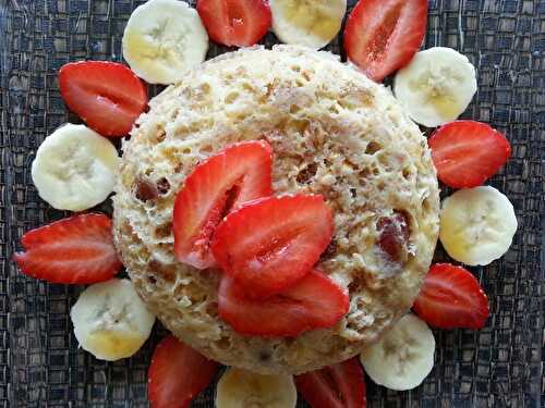 Recette de bowl cake banane fraise