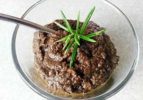 Recette de tapenade noire express