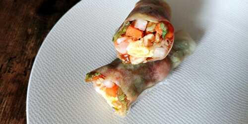 Recette de popiah ou rouleaux de printemps de Singapour