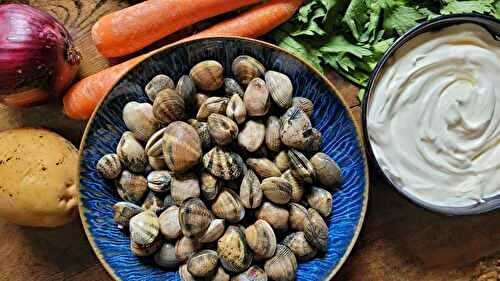 CLAM CHOWDER : SOUPE ÉPAISSE AUX PALOURDES COMME EN CALIFORNIE