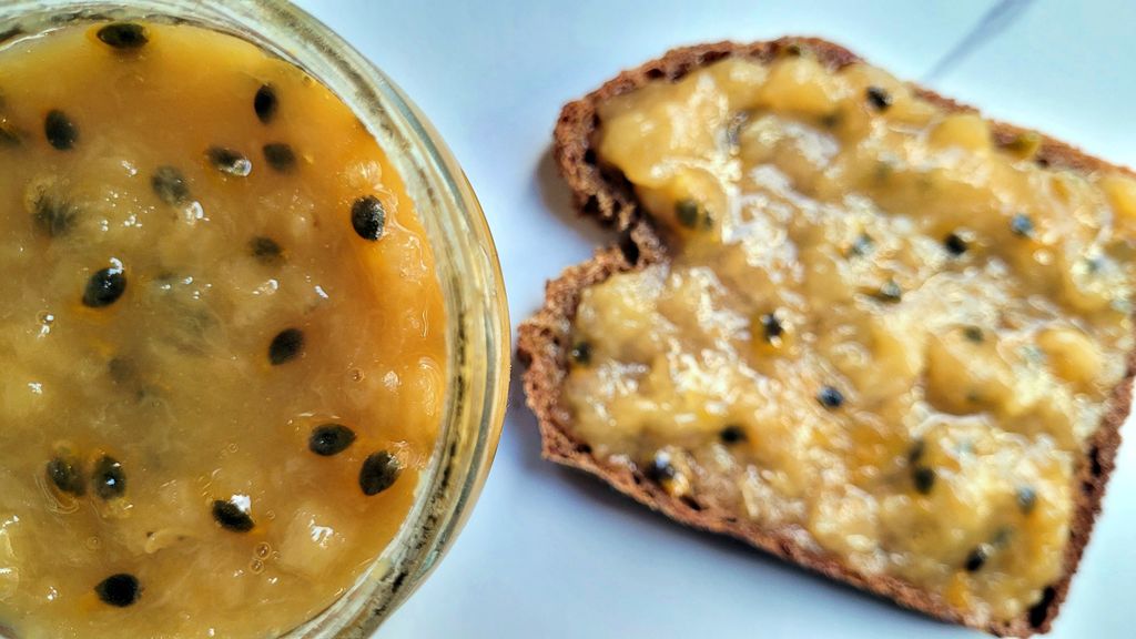 Ma recette de confiture de banane et fruit de la passion