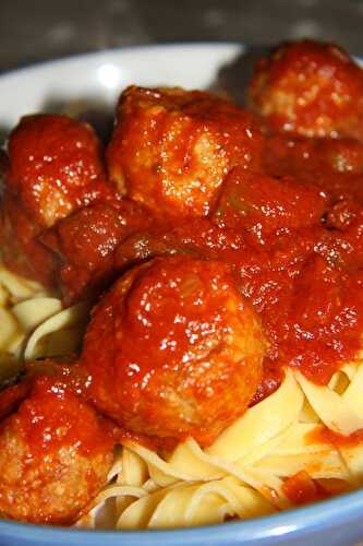 Boulettes de veau et sa sauce parfumée - plaisirs et gourmandises