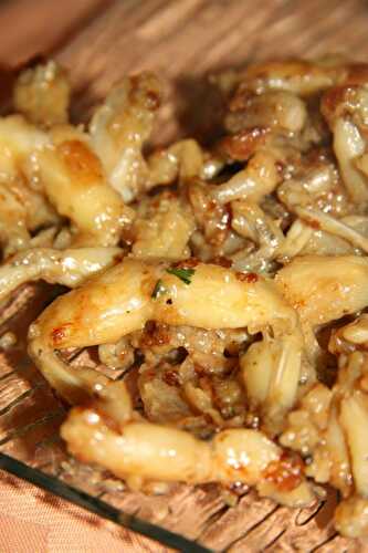 Cuisses de grenouilles caramélisées - plaisirs et gourmandises