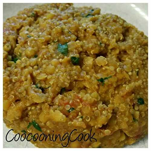 Curry de lentilles corail et quinoa - Thermomix - (ou pas) - plaisirs et gourmandises
