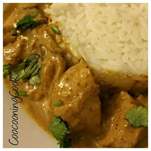 Curry de poulet à l'aubergine - plaisirs et gourmandises