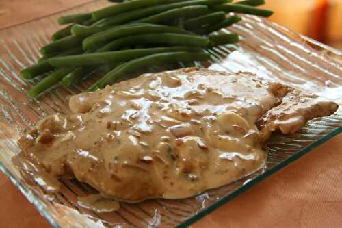 Escalope à la crème - plaisirs et gourmandises