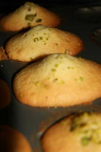 Madeleines à la pistache - plaisirs et gourmandises