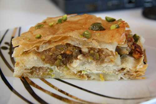 Mon menu marocain #6 : Baklava poires/pistaches - plaisirs et gourmandises