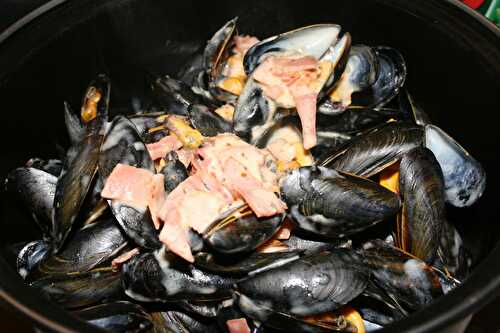 Moules au parfum basque - plaisirs et gourmandises