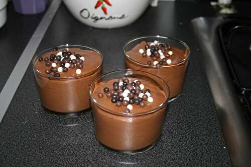 Mousse velours au chocolat - plaisirs et gourmandises