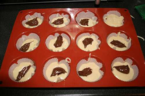 Muffins au coeur de nutella - plaisirs et gourmandises