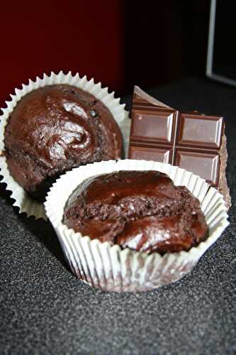 Muffins aux chocolats - un tour en cuisine - - plaisirs et gourmandises