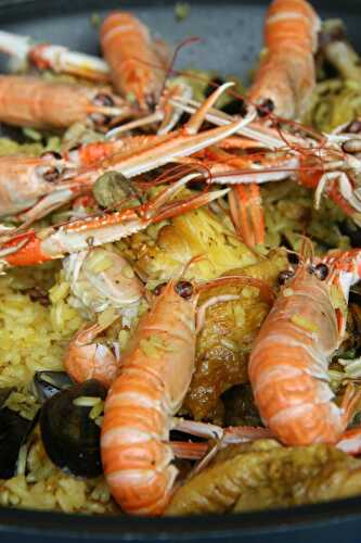 Paella familiale transmise par ma chouette - plaisirs et gourmandises